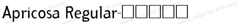 Apricosa Regular字体转换